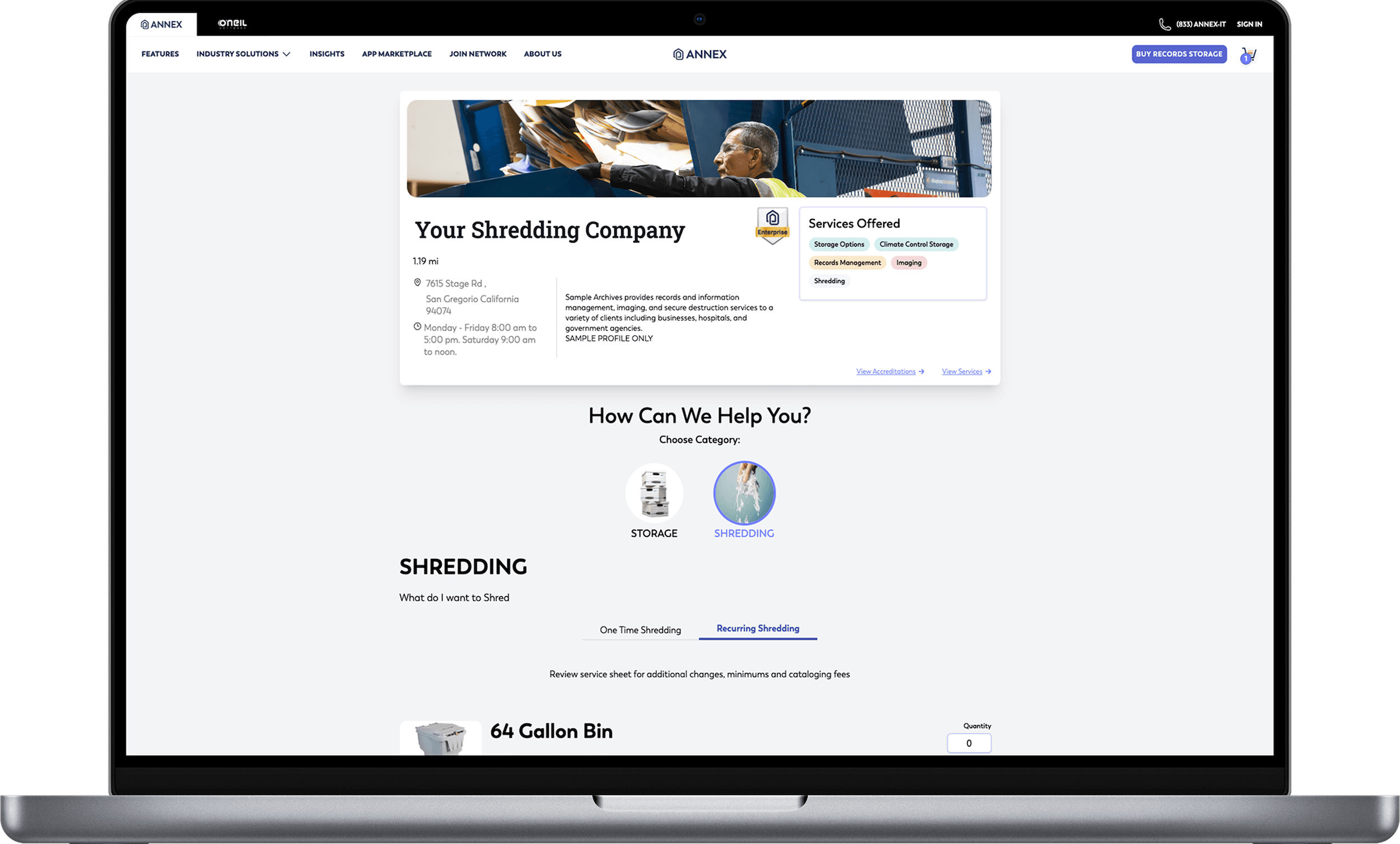 profile page example mockup min