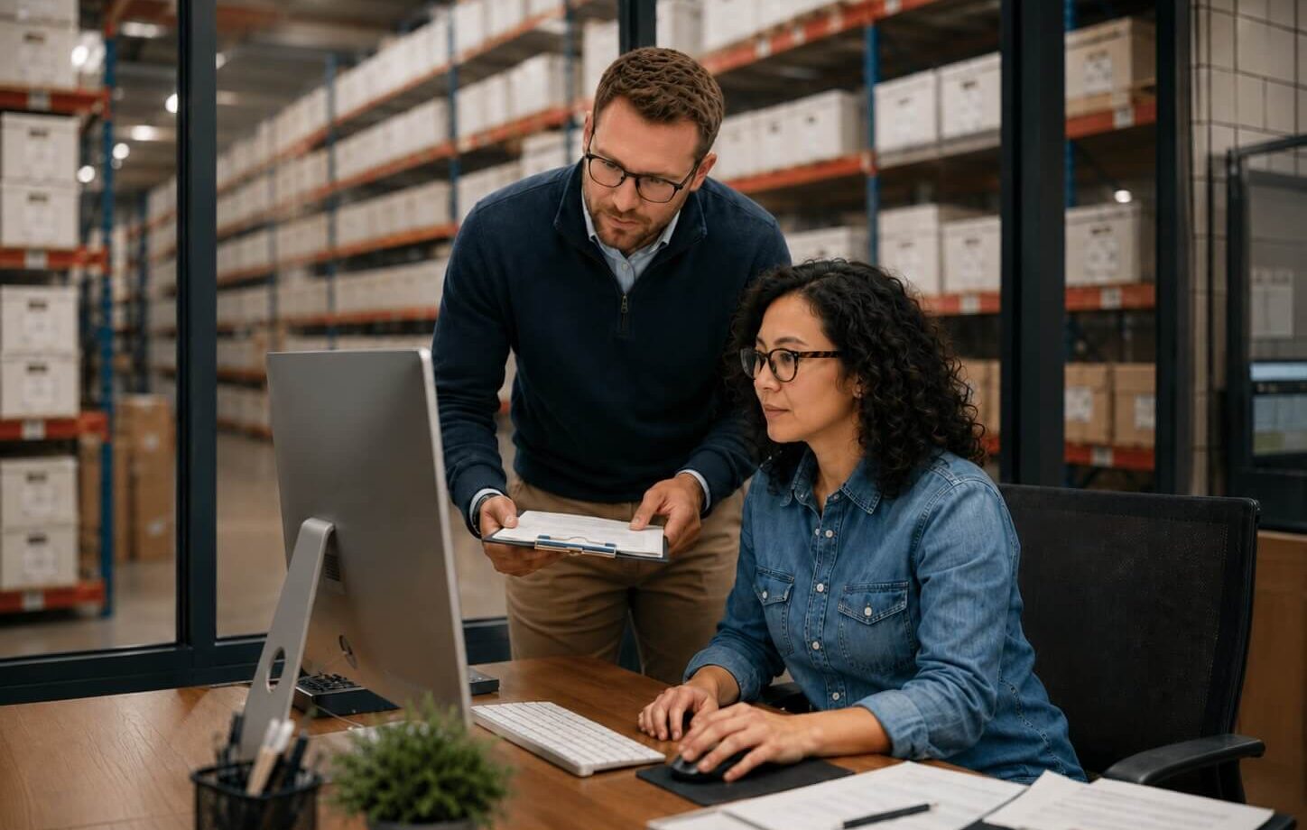 Warehouse Office Workspace Image